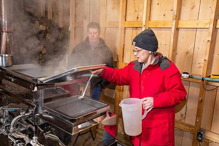 Maple syrup production at Southdown Farm in Letcher County
