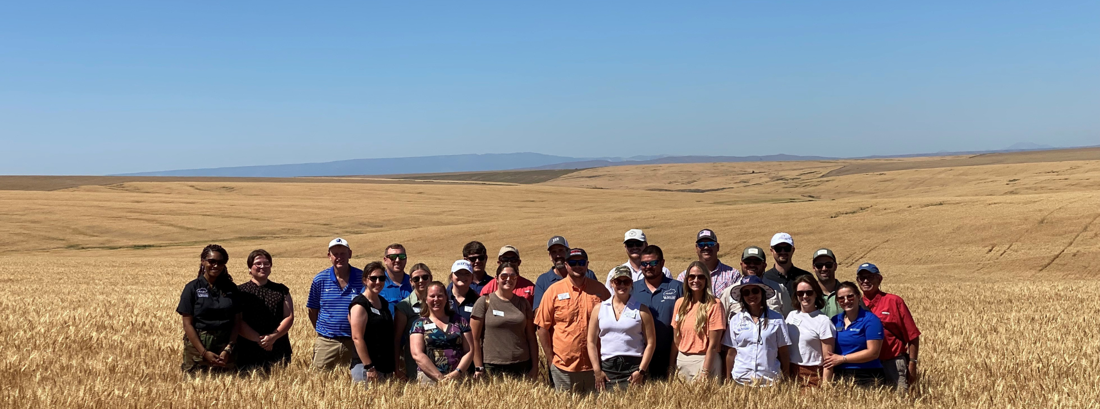 KALP 14th class in wheat field in Washington state. Photo provided by Will Snell.