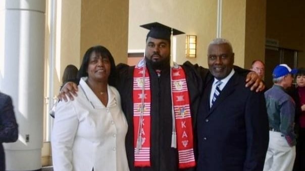 Sylvester Miller graduating from the University of Kentucky. Pictured provided by Sylvester Miller.