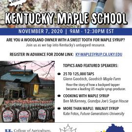 Kentucky Maple Syrup School Flyer