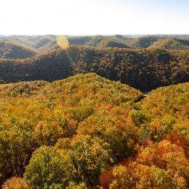 The mountains of Eastern Kentucky in autumn  Photo by Matt Barton
