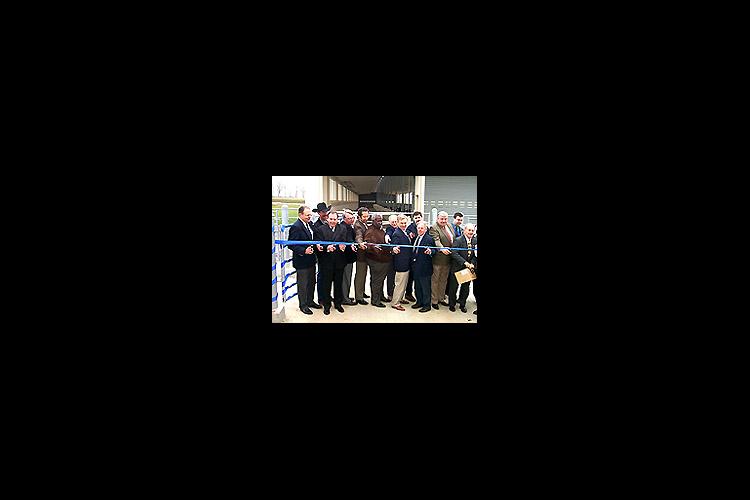 University administrators and ag leaders from around Kentucky help dedicate the new beef unit.