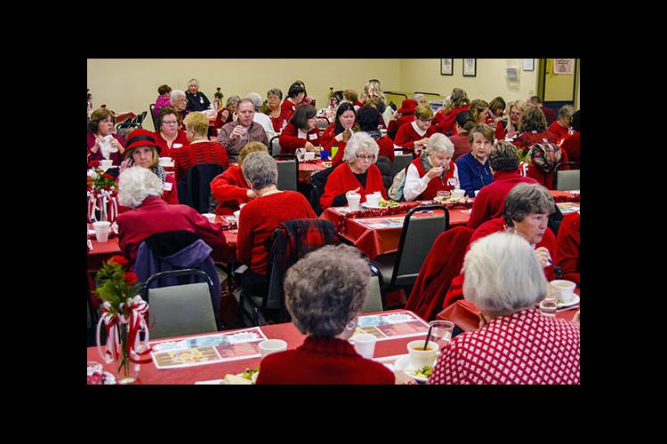 Go Red for Heart Health luncheon at the Shelby County Cooperative Extension office