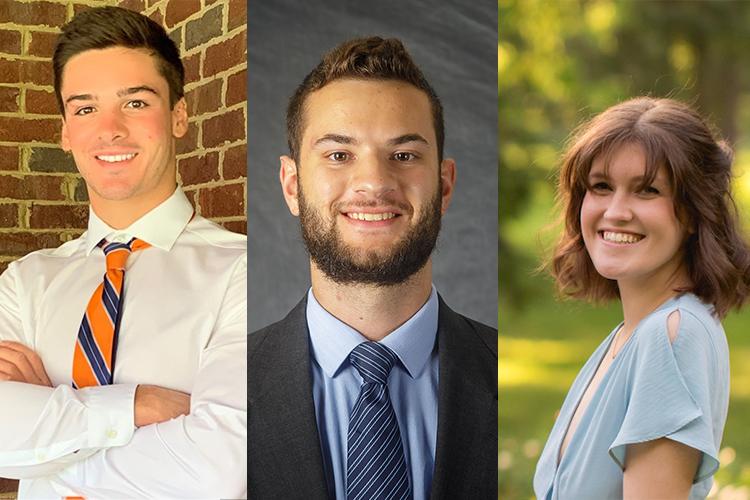 UK students Ryan Murphy, Thomas Pierce and Clara Woods won the international Student Food Marketing Challenge by defeating two teams from New Zealand in the championship round. Photos provided. 