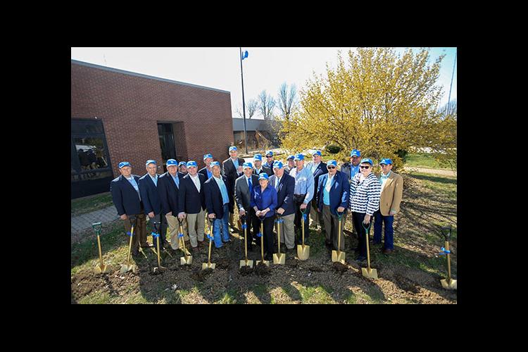 Numerous stakeholders joined UK personnel to break ground on the Grain and Forage Center of Excellence. 