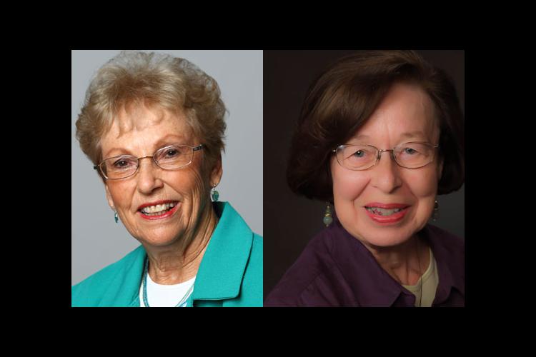 Joyce Clifford, left, and Helen Shaw are the newest inductees into the UK School of Human Environmental Sciences Hall of Fame. 