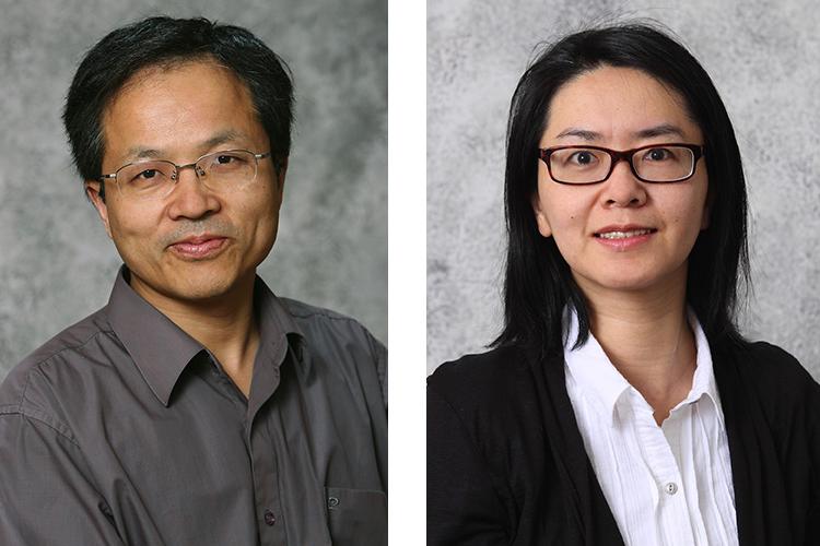 Feng Li, left, and Dan Wang are the newest scientists to join UK Gluck Equine Research Center's infectious disease program. Photos courtesy of South Dakota State University.