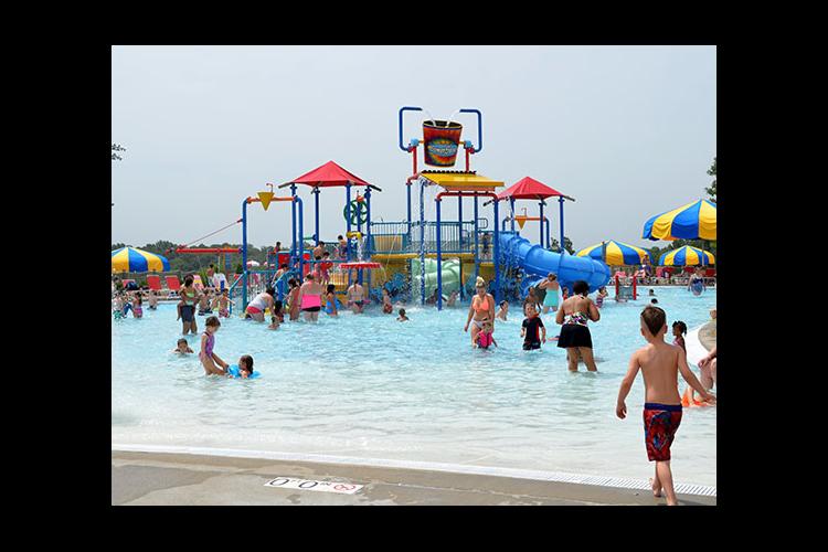 Longest Day of Play participants enjoyed all kinds of aquatic physical activities at SomerSplash.