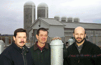 From left, David Harmon, Brian Larson, and Eric Vanzant, beef nutrition researchers in the UK College of Agriculture, expect the new beef research facilities will allow them to generate research that will have a major impact on the Kentucky beef industry.