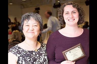 Heather Hyden (r) and her graduate adviser, Keiko Tanaka