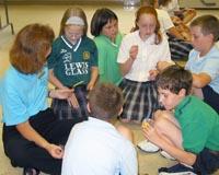 students to fold 1,000 paper cranes to send to Japan.