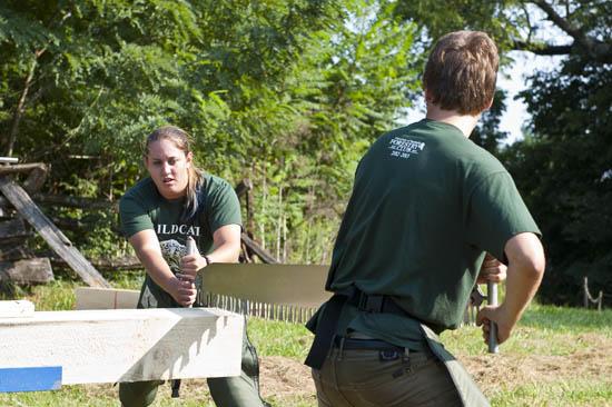 UK Forestry students show off their skills in timber competition. 