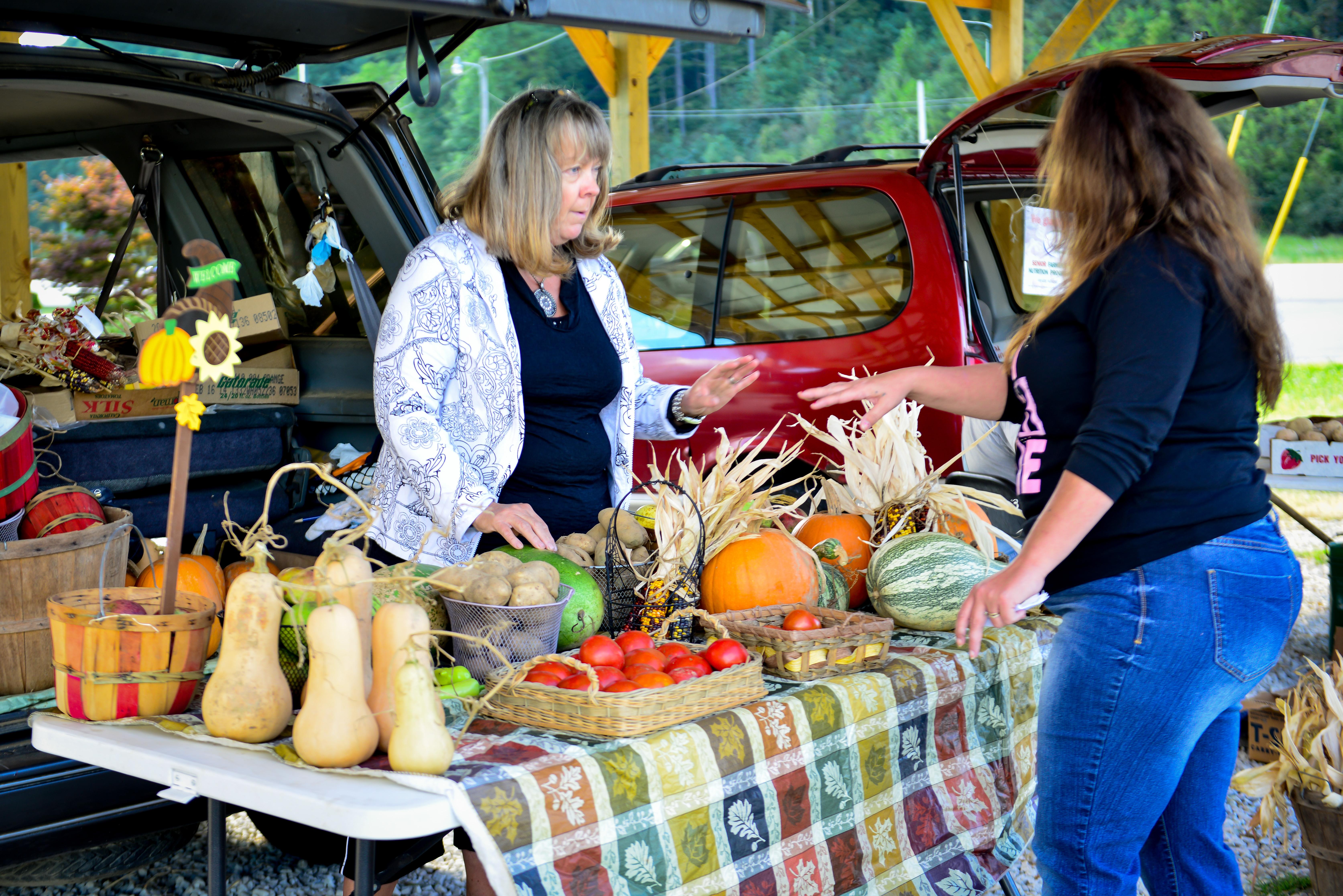 Donna Brewer sells at the Wolfe Co. Farmers Market 