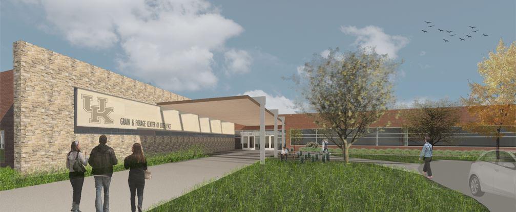 Artist rendering of UK Grain and Forage Center for Excellence and related research