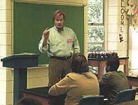 teacher lecturing