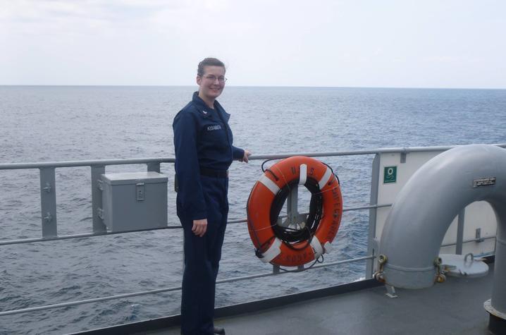 Jennifer Kisabeth is a UK student veteran, who served in the United States Navy.