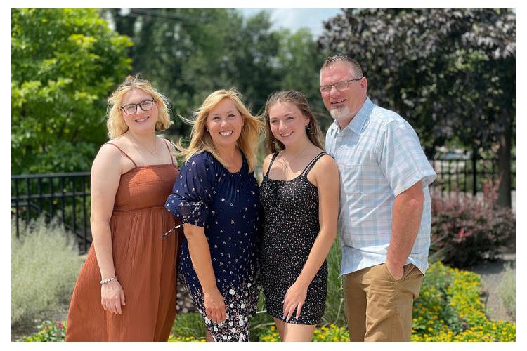 The family of Mikayla Mika (left), UK's Family of the Year.