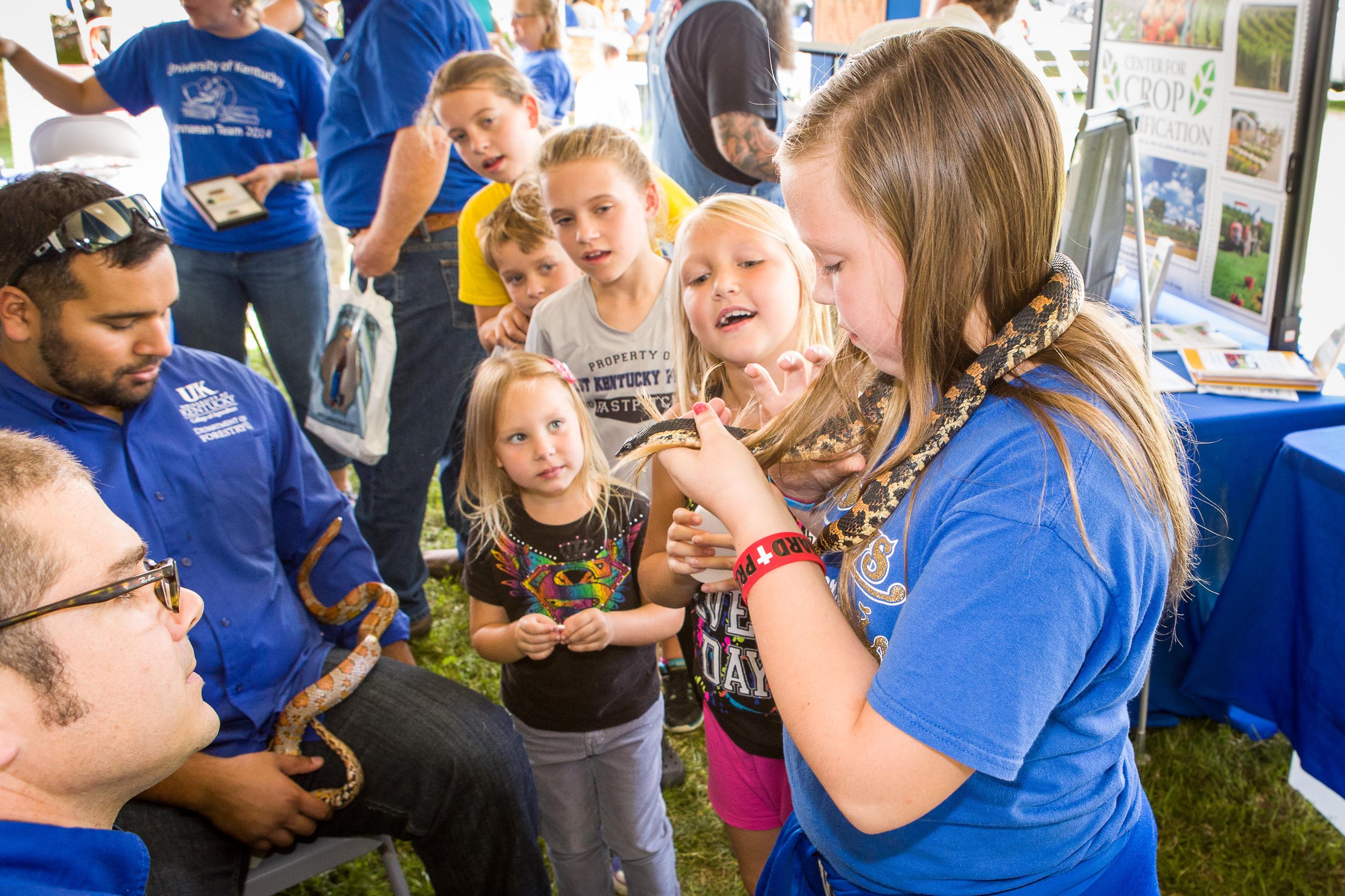 Interactive reptile exhibit from 2014 Mountain Ag Week 