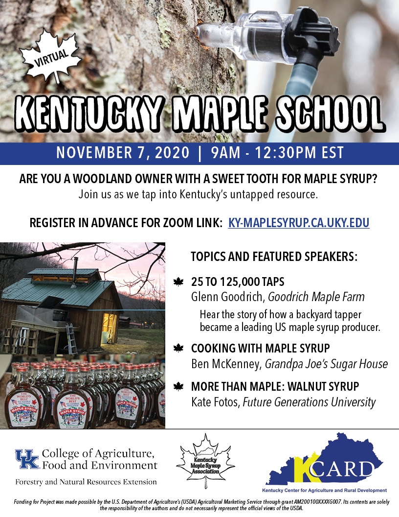 Kentucky Maple Syrup School Flyer