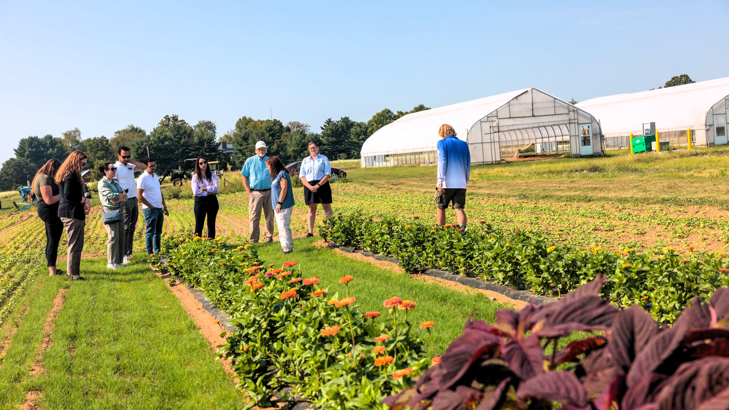 The South Farm tour provided several touchpoints on the 100-acre property. Photo by Matt Barton.