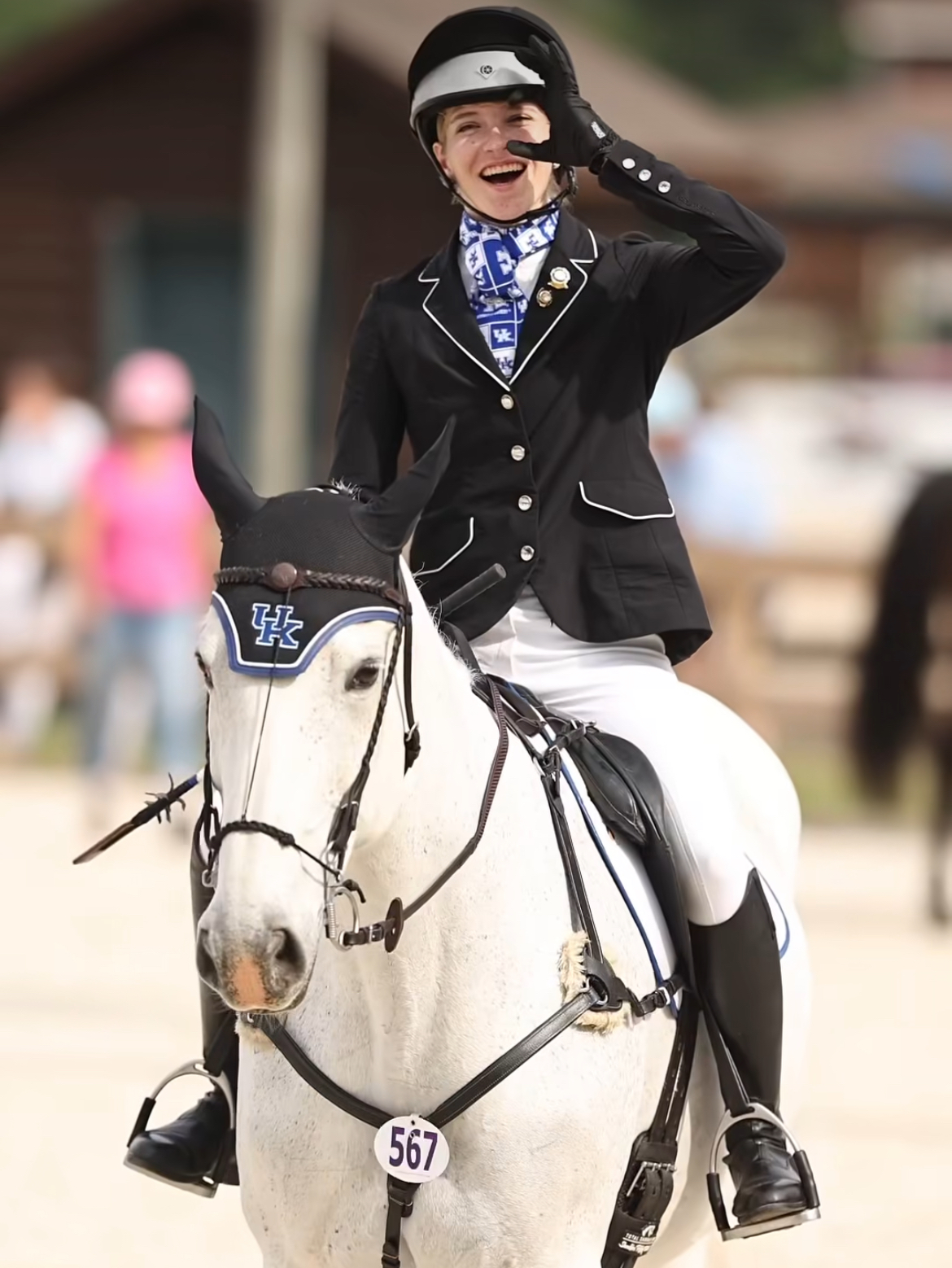 Miranda Donnelly riding her horse, Gracie, at the 2025 USEA Intercollegiate and Interscholastic Eventing Championships. Photo by Mady Huse.