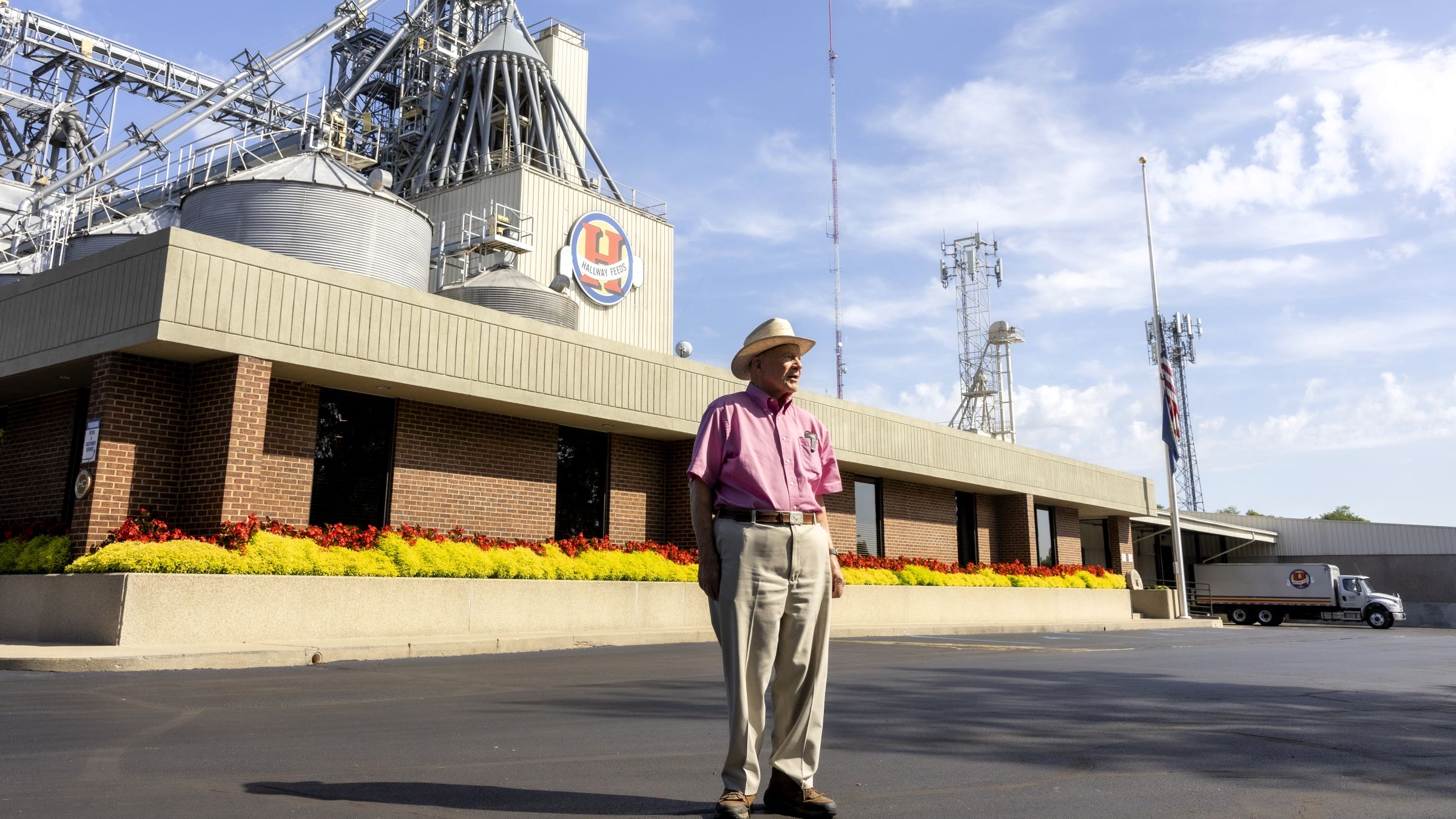 Mr. Bob Hall is the President of Hallway Feeds, supplying Thoroughbred farms and racing stables with custom feeds since 1983. Photo by Sabrina Hounshell.