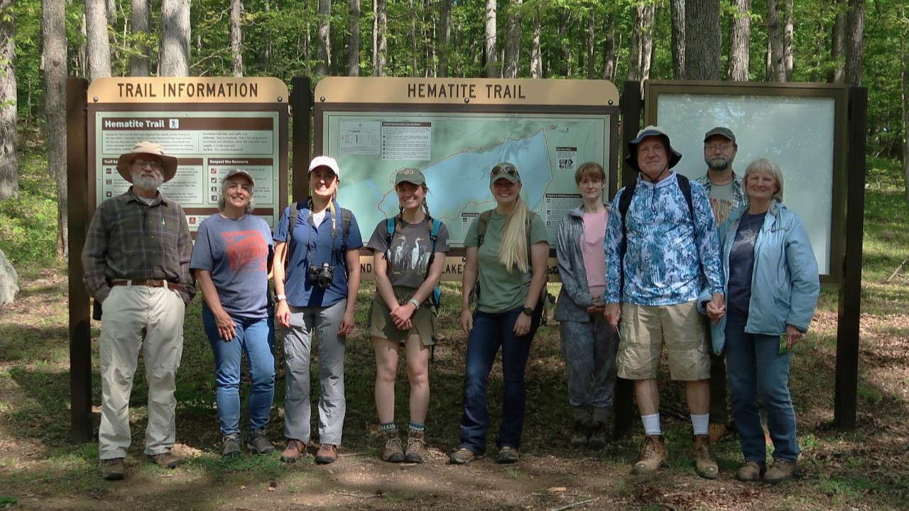 Kentucky Master Naturalist group at Hematite Lake in Kentucky. Photo provided by Anna Wiker.
