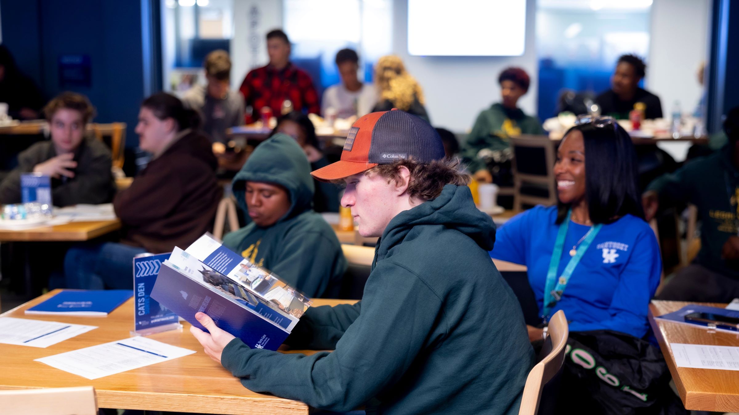 Student participants learned more about UK and Martin-Gatton CAFE. Photo courtesy of Brian Volland.