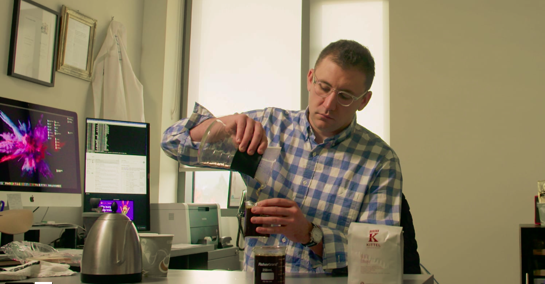 Coffee researcher Christopher Hendon