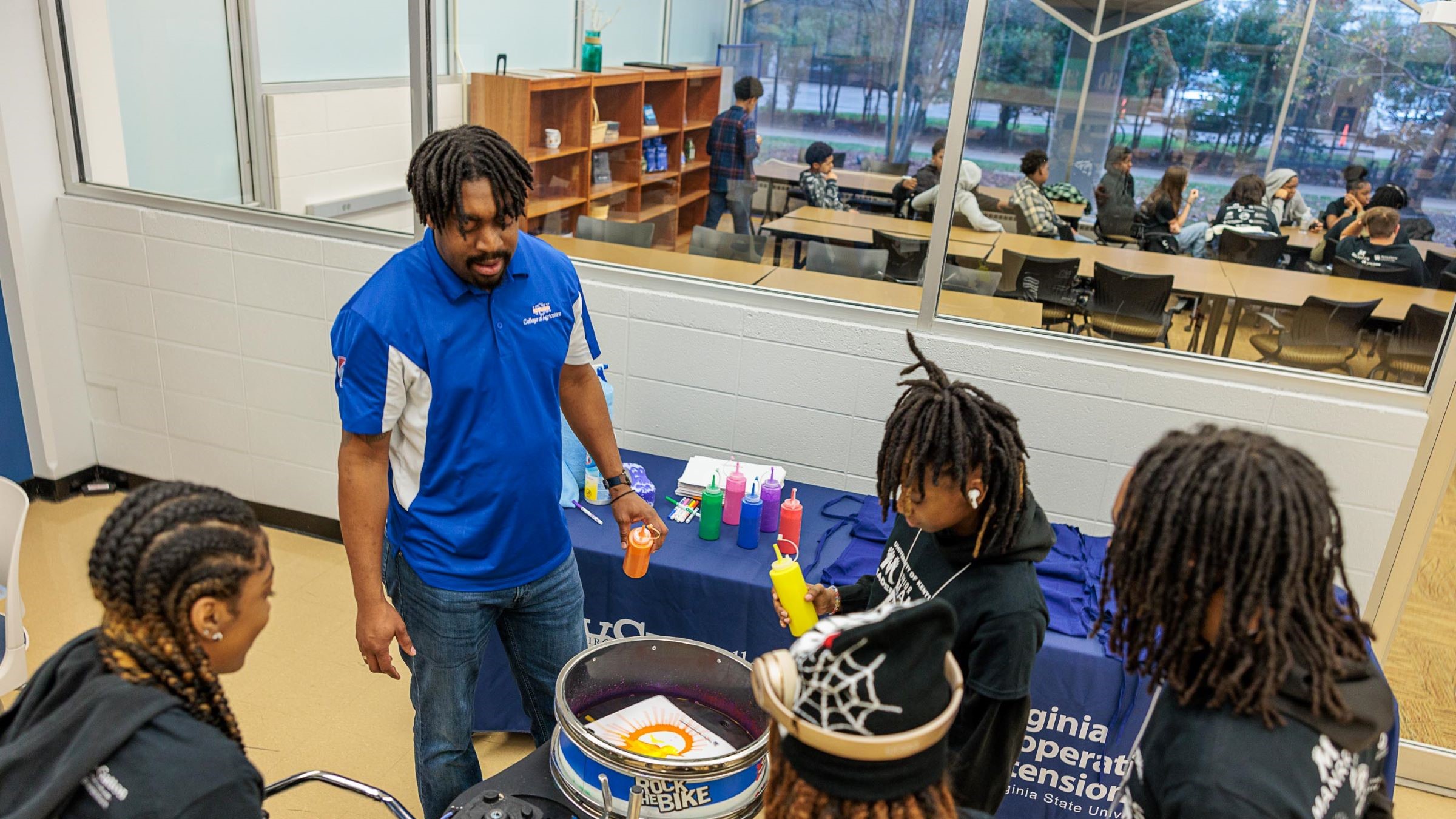Staff from Virginia State University helped students reimagine how art is made | Courtesy Matt Barton