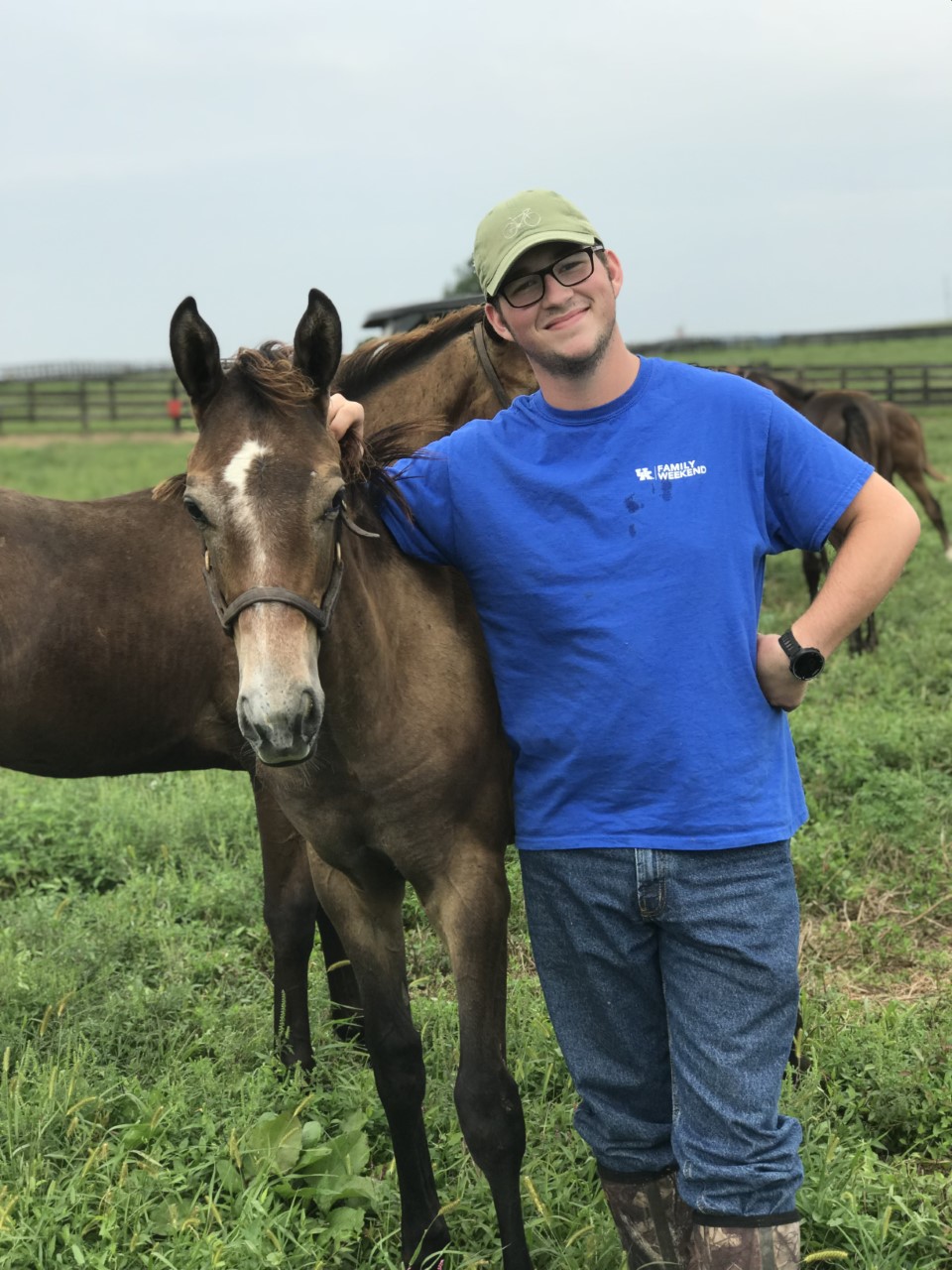 Zachary Chaney spent 2 1/2 years as a student working part-time at UK College of Agriculture, Food and Production's Maine Chance Farm. Photo provided by Zachary Chaney