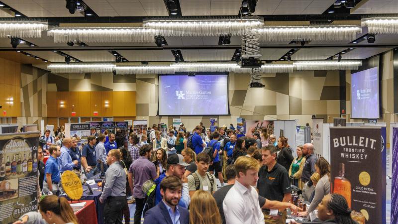 The 2025 Kentucky Signature Industries Career Fair was held at the University of Kentucky Gatton Student Center. Photo by Martin-Gatton CAFE.