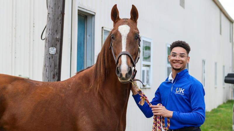 Harrison Goode's passion for horses led him to the University of Kentucky. Picture provided by Harrison Goode.