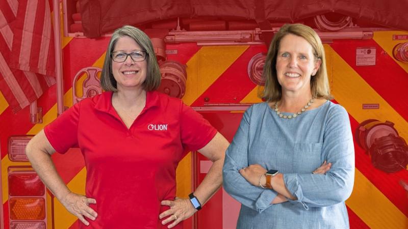 UK alums Andrea Boylin (left) and Tricia Hock (right). Photo created by Martin-Gatton CAFE.