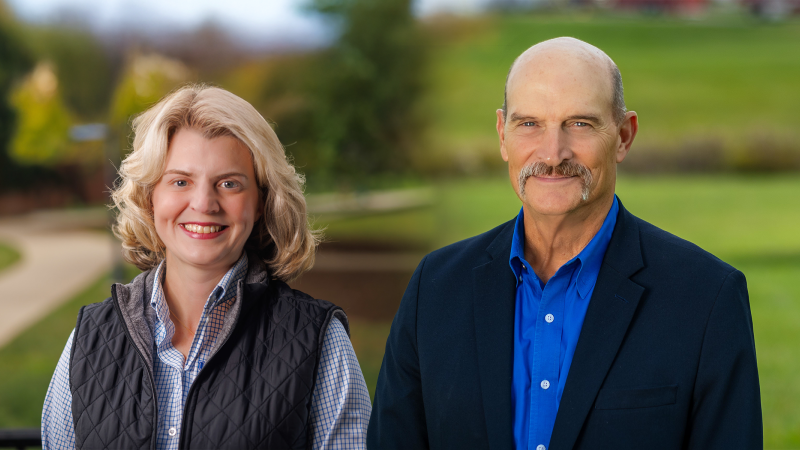 Jennifer Hunter (left) and Craig Wood (right). Photo provided by Martin-Gatton CAFE.