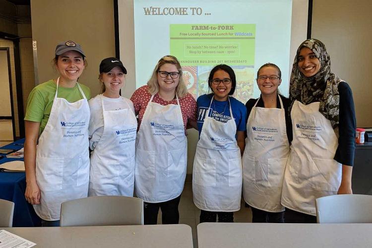 Members of the Campus Kitchen at the University of Kentucky. 