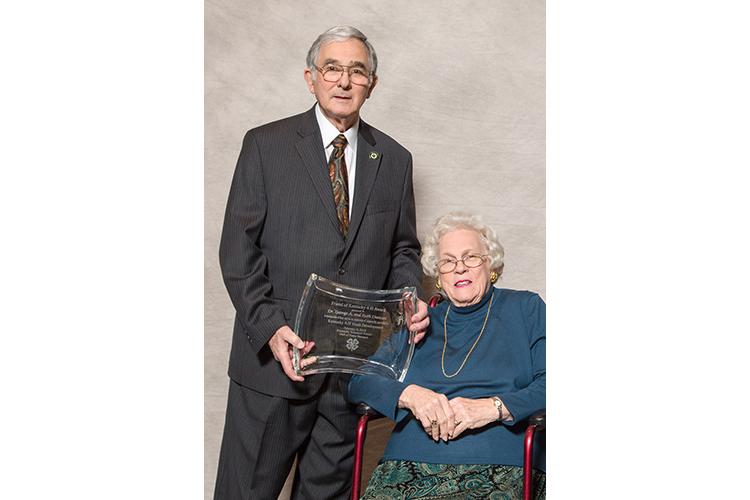 George and Ruth Duncan are among the newest members in the National 4-H Hall of Fame. Photo by Steve Patton, UK agricultural communications.