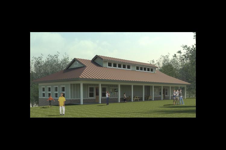 A rendering of the new storm-ready 4-H camp cabin. 