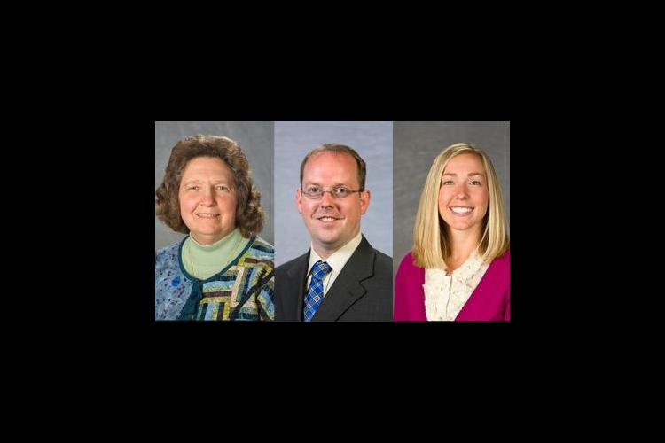 Judy Hetterman, Jason Swanson and Elizabeth Combs are the 2017 recipients of the Patricia Brantley Todd Awards of Excellence. 