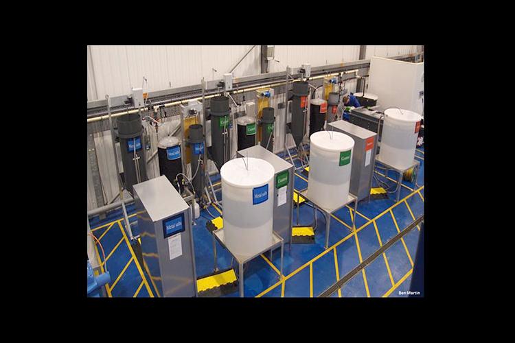 The pilot wastewater treatment plant that researchers constructed and used for this study. 