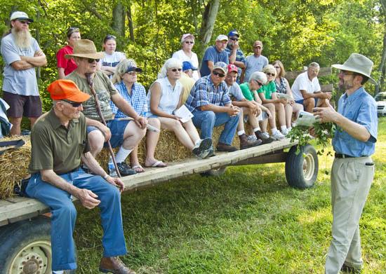 UK's Ray Smith speaks to participants at the 2010 Farm-City Field Day. 