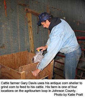 Gary Davis using antique cord sheller