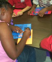 Fulton County's summer day camp included time to make cards and banners for U.S. troops.