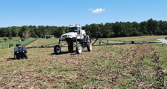 Two of the new equipment upgrades include a new sprayer and a precision agriculture upgrade on an all-terrain vehicle. 